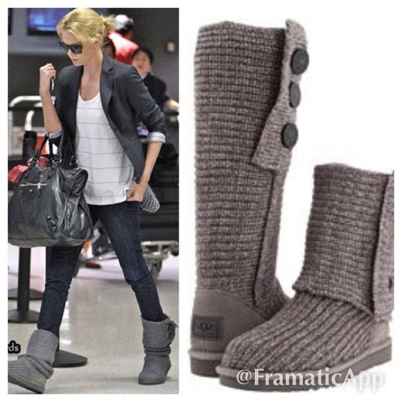 grey cardy uggs